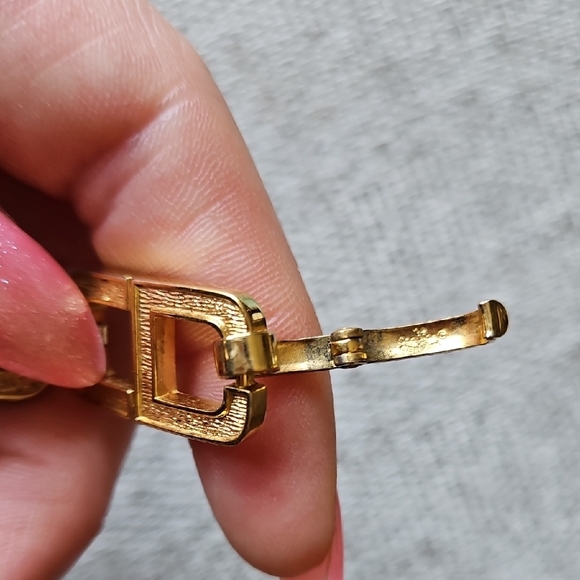 Christian Dior Vintage CD 18k Gold Plated Bracelet - Picture 8 of 10